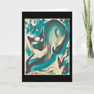 Siamese Cat, by Agnes Parker, Card