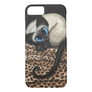 Siamese Cat By Bihrle Iphone 7 Case by AmyLynBihrle at Zazzle