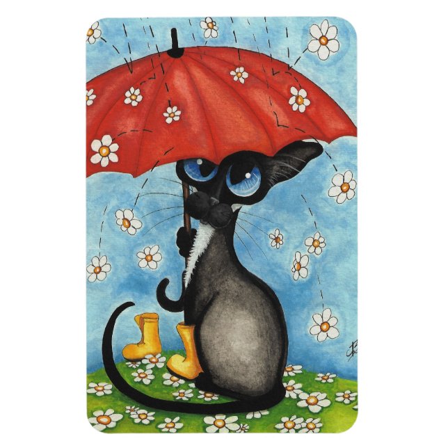 Siamese Cat by BiHrLe Magnet (Vertical)