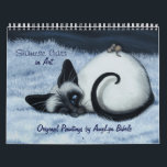 Siamese Cat Calendar by BihRle<br><div class="desc">Created using my Siamese Series of original paintings.</div>