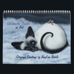 Siamese Cat Calendar by BihRle<br><div class="desc">Created using my Siamese Series of original paintings.</div>