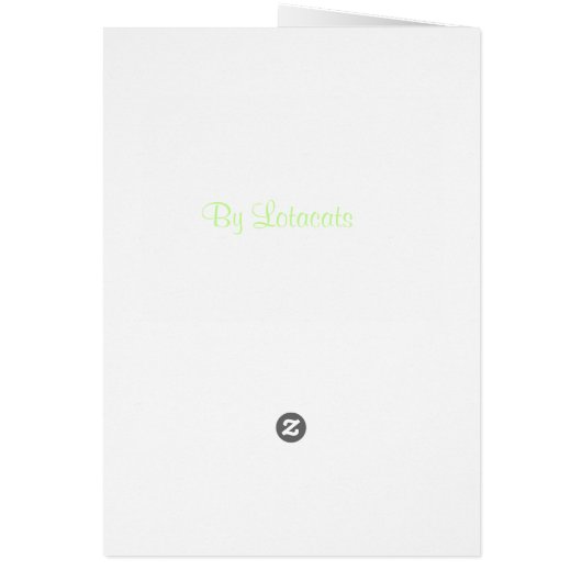 Siamese Cat Card (Back)