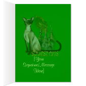 Siamese Cat Card (Inside (Right))