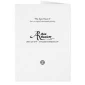 Siamese Cat Card (Back)