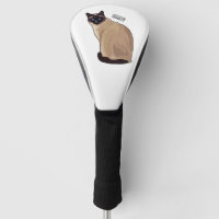 Siamese cat cartoon illustration