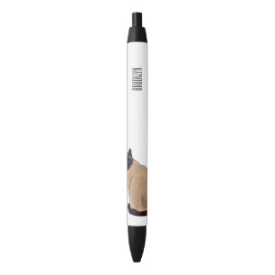 Siamese cat cartoon illustration  pen