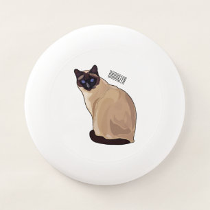 Siamese cat cartoon illustration  Wham-O frisbee