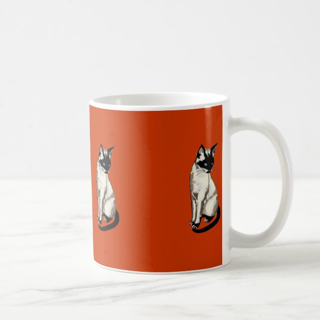 Siamese Cat Cartoon Kids Gift Mug (Right)