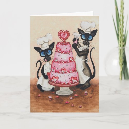 Siamese Cat Chefs by BiHrLe Card