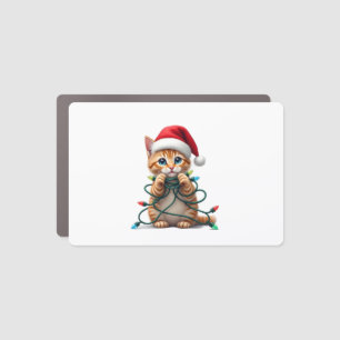 Siamese Cat Christmas V-Neck (1) Car Magnet