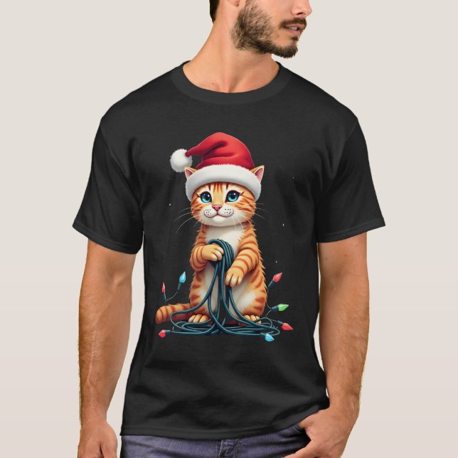 Siamese Cat Christmas V-Neck (1) T-Shirt (Front)
