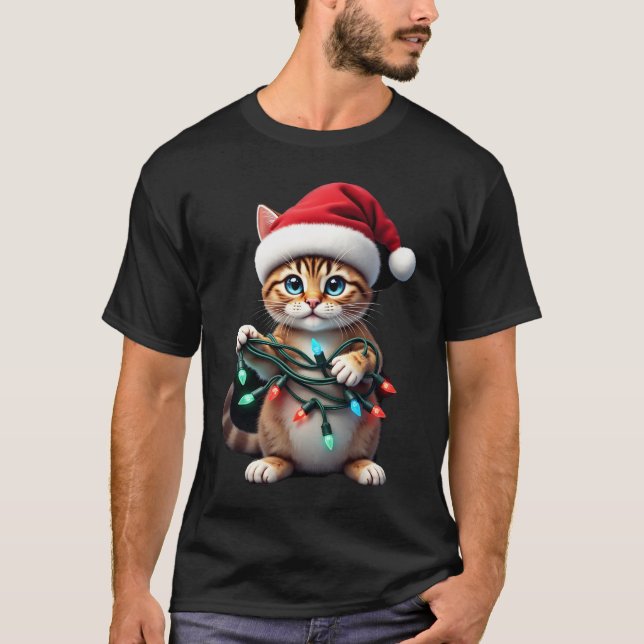 Siamese Cat Christmas V-Neck (2) T-Shirt (Front)