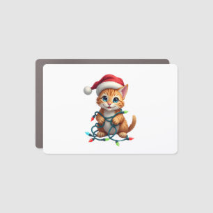 Siamese Cat Christmas V-Neck (3) Car Magnet