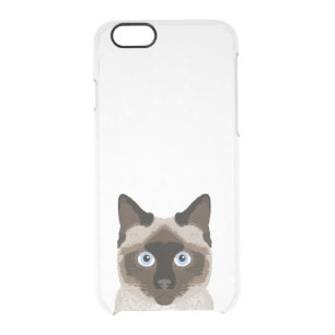 Siamese Cat clear iphone case