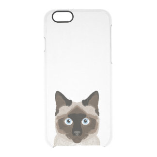 Siamese Cat clear iphone case