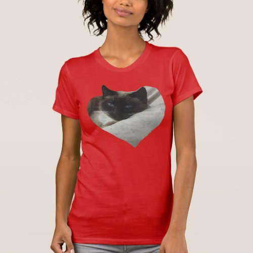 Siamese Cat Close Up T_Shirt