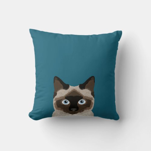 Siamese Cat _ Cute cat pillow for cat lady