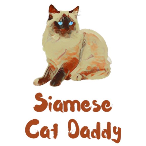 Siamese Cat Daddy T_Shirt