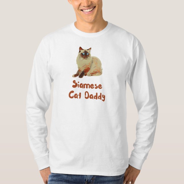 Siamese Cat Daddy T-Shirt (Front)