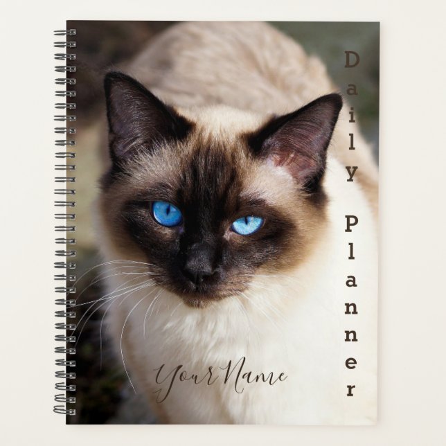 Siamese Cat - Daily Planner- HAMbWG Planner (Front)