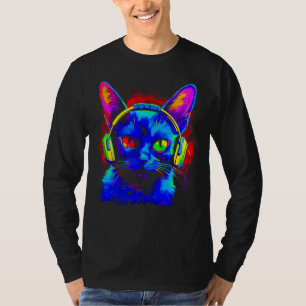 Siamese Cat DJ Music T-Shirt