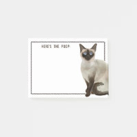 Siamese Cat | Editable Text Here's The Poop