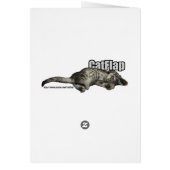 Siamese cat face card (Back)