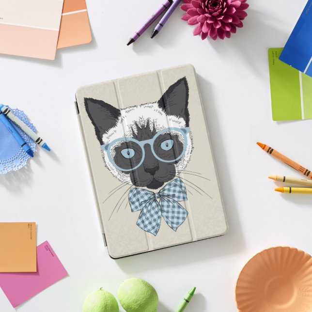 Siamese Cat Fashion Smart iPad Pro Cover (Desk)