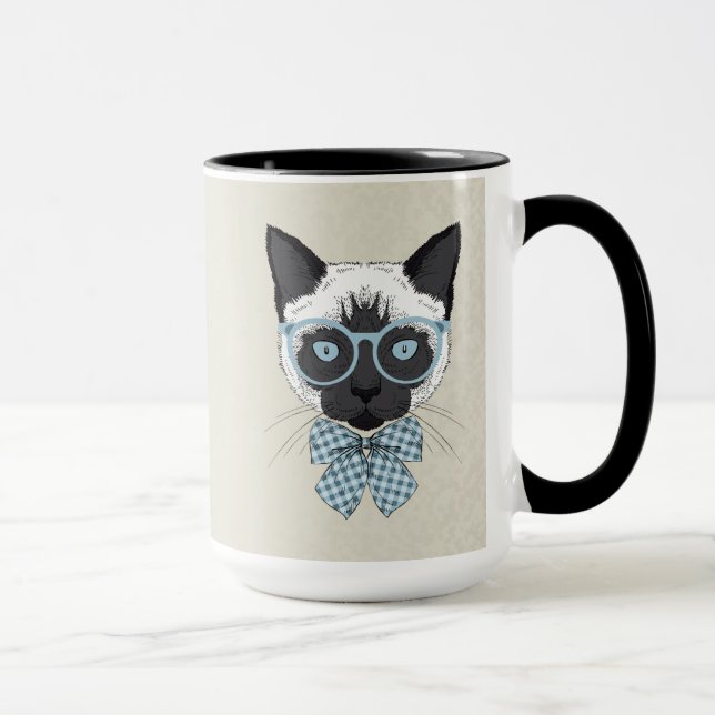 Siamese Cat Fashion Smart Mug (Right)