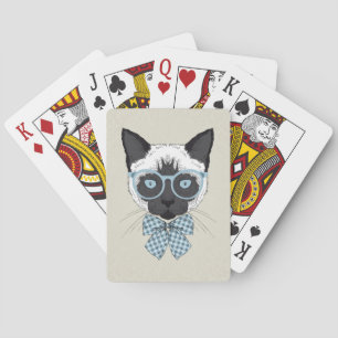 Siamese Cat Fashion Smart Poker Cards