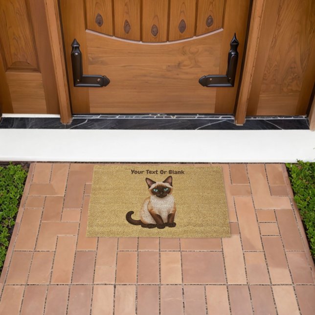Siamese Cat Fiber Doormat (Insitu (Outdoor))