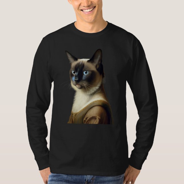 Siamese Cat Funny Masterpiece T-Shirt (Front)