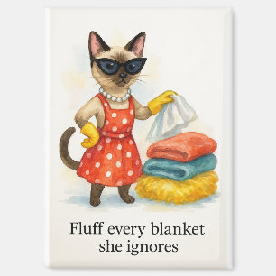 Siamese Cat Funny to do list for Cat lovers Magnet