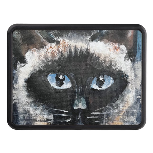 Siamese cat hitch cover (Front)