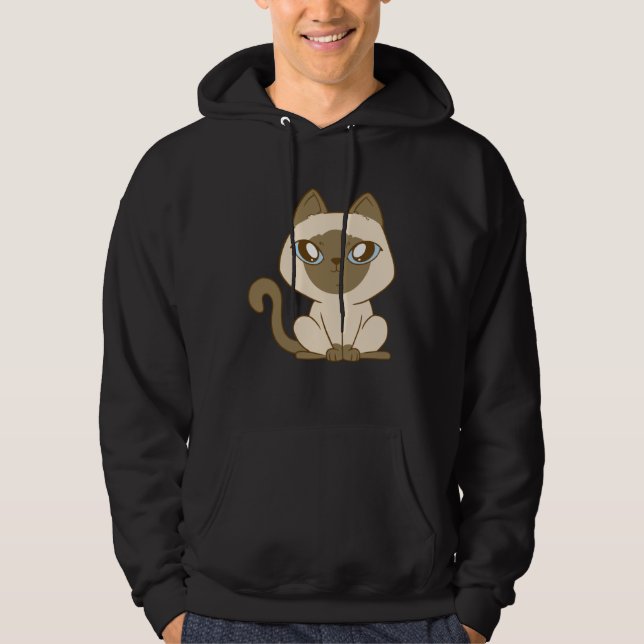 Siamese cat hoodie (Front)