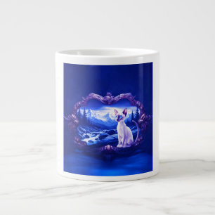 Siamese Cat In Scenic Frame Giant Coffee Mug