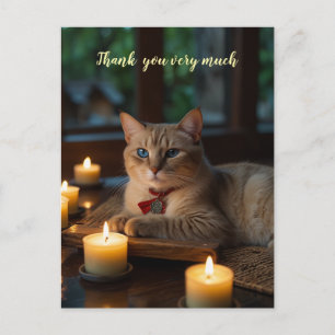 Siamese Cat in Spa thank you very much Postcard