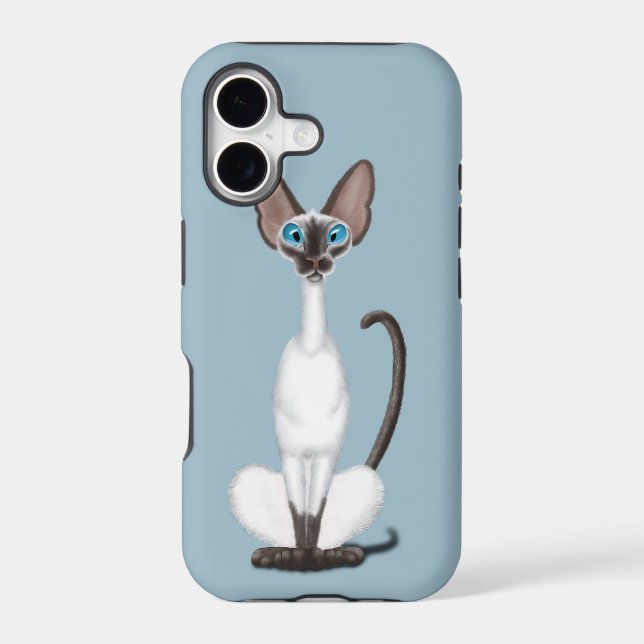 Siamese Cat Iphone Case (Back)