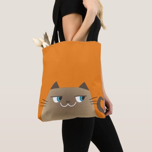 Siamese Cat Kawaii Tote Bag