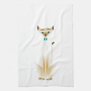 Siamese Cat Kitchen Towel