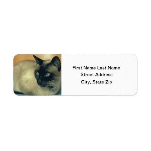Siamese Cat Label