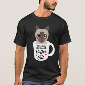 Siamese Cat Lover Funny Birthday Christmas Gift T-Shirt