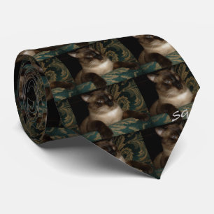 Siamese Cat Lover Men’s Necktie