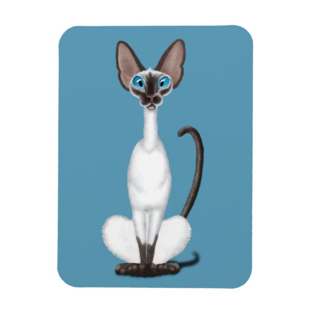 Siamese Cat Magnet (Vertical)