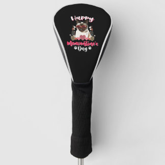 Siamese Cat Meowentines Funny Valentines Day Golf Head Cover