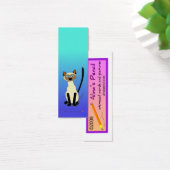 Siamese Cat Mini Bookmarks (Blue) (Desk)