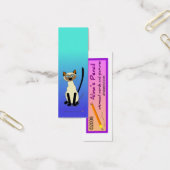 Siamese Cat Mini Bookmarks (Blue) (Office)