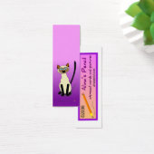 Siamese Cat Mini Bookmarks (Purple) (Desk)