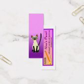 Siamese Cat Mini Bookmarks (Purple) (Office)