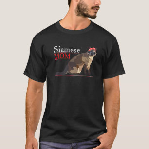 Siamese Cat Mom Kitten Womens Siamese Cat   T-Shirt
